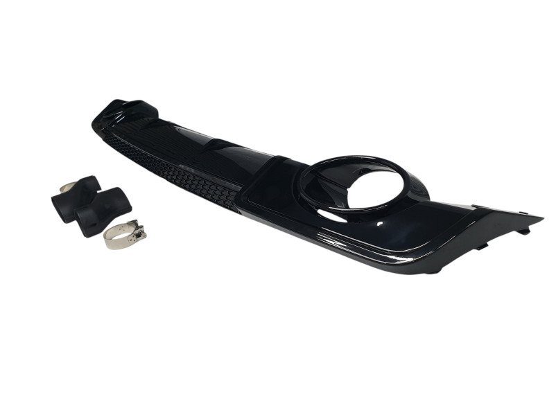 Дифузор ( заднього бампера )  Black / Black Pipe ( в стилі RS3 ) Sedan на Audi A3 8V 2012-2016 року
