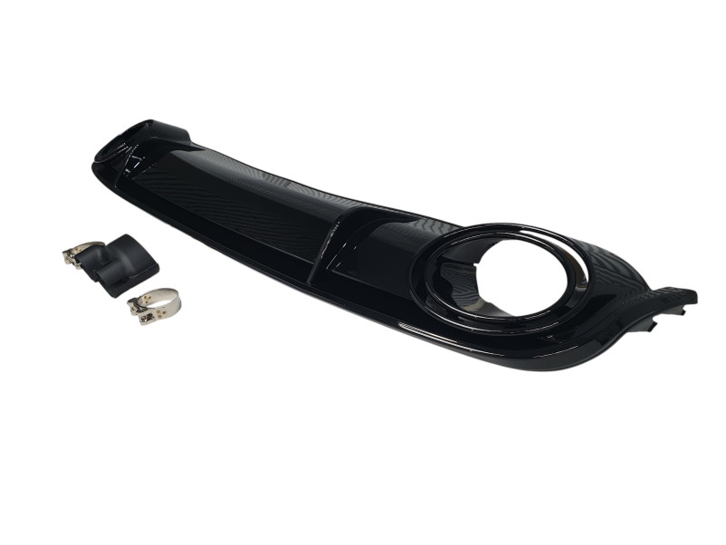 Дифузор ( заднього бампера )  Black / Black Pipe ( в стилі RS4 ) на Audi A4 B8 2007-2011 року