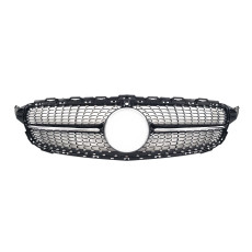 Решітка радіатора Black ( з місцем під камеру ) Diamond  на Mercedes-Benz C-Class W205 2018-2021 року