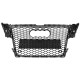 Решітка радіатора Full Silver ( стиль RS4 ) на Audi A4 B8 2007-2011 року