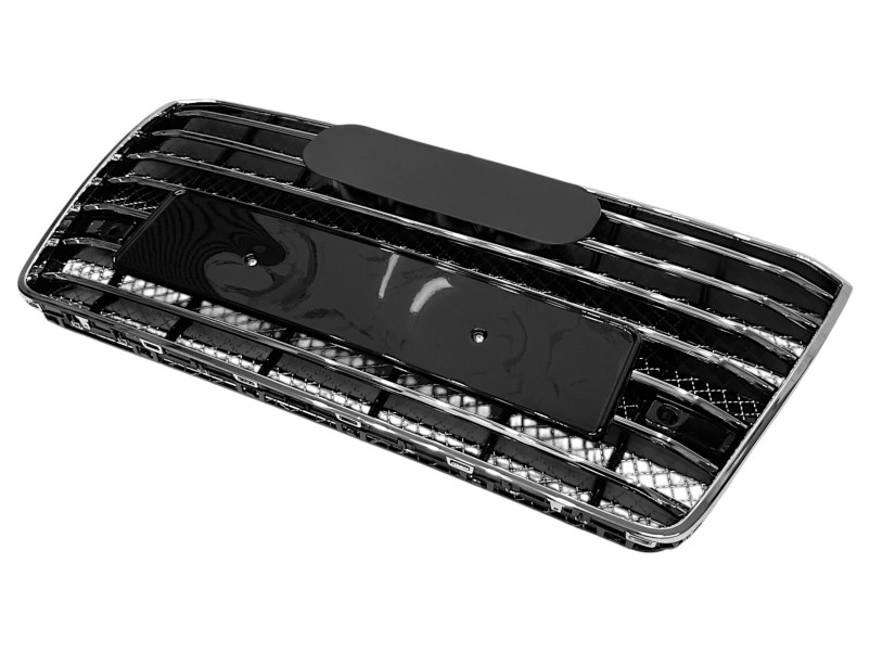 Решітка радіатора Chrome Black ( в стилі W12 ) на Audi A8 D4 2014-2017 року