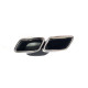 Дифузор ( заднього бампера ) Full Black Gloss ( стиль AMG C63 Edition 1 ) Coupe на Mercedes-Benz C-Class W205 2014-2018 року