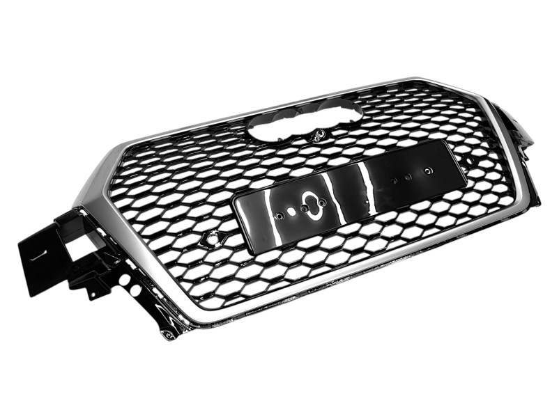 Решітка радіатора Black Silver ( в стилі RSQ7 ) на Audi Q7 4M 2015-2020 року