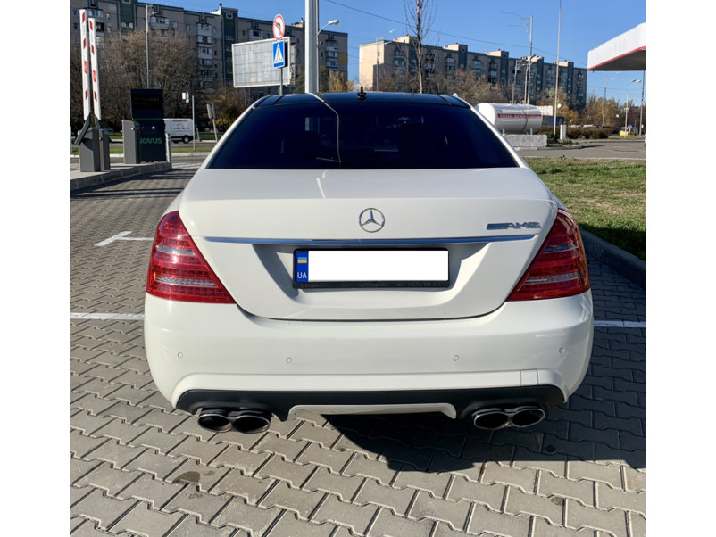 Насадки на вихлоп  ( стиль S65 AMG ) на Mercedes-Benz S-Class W221 2009-2013 року
