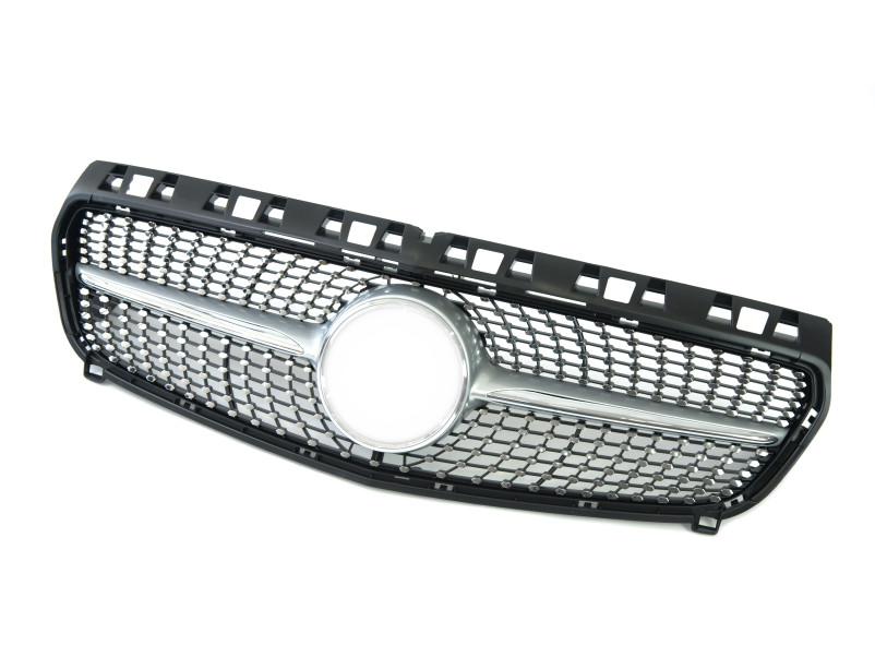Решітка радіатора Silver Diamond на Mercedes-Benz A-Class W176 2012-2015 року