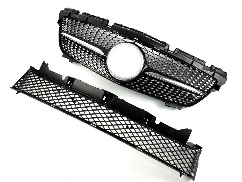 Решітка радіатора Black Diamond на Mercedes-Benz SLK-Class R172 2011-2015 року