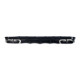 Дифузор ( заднього бампера ) Full Black / Chrome Pipe ( стиль E63 ) Coupe AMG на Mercedes-Benz E-Class W213 2020-2023 року