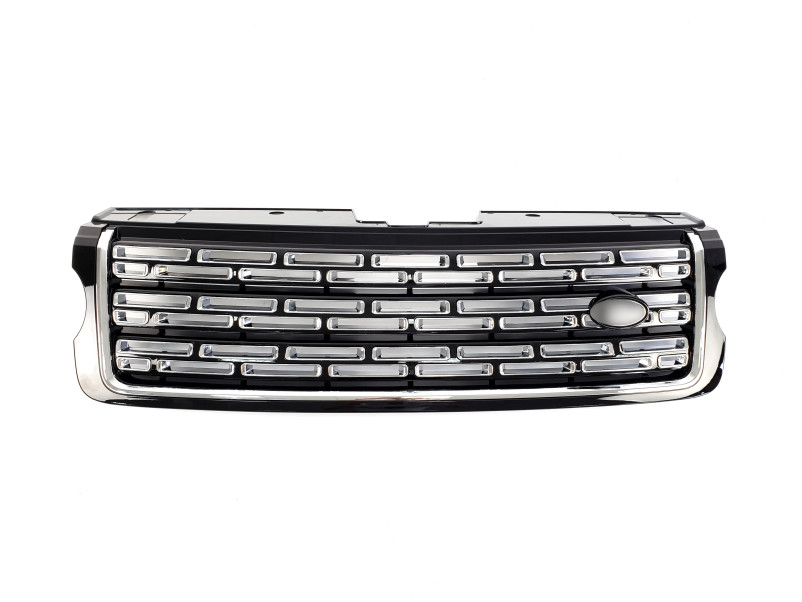 Решітка радіатора  + жабра + решітки в бампер на Land Rover Range Rover Vogue L405 2013-2017 року