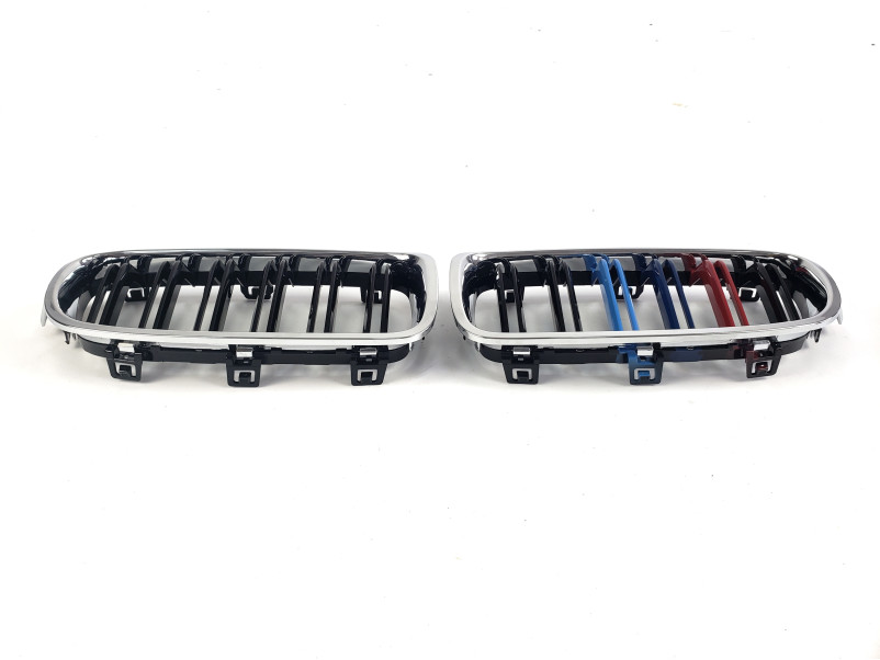 Ніздрі  M-color Хром Рамка  ( Подвійні M-Look ) на BMW 3 Series F30 / F31 2011-2018 року