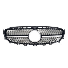 Решітка радіатора Black ( з місцем під камеру ) Diamond на Mercedes-Benz E-Class W213 2016-2020 року