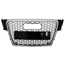 Решітка радіатора Silver Black ( в стилі RS4 ) на Audi A4 B8 2007-2011 року