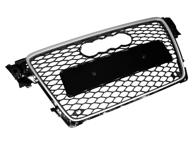 Решітка радіатора Silver Black ( в стилі RS4 ) на Audi A4 B8 2007-2011 року
