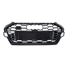 Решітка радіатора Full Black Gloss ( в стилі S4 ) на Audi A4 B9 2019-2023 року