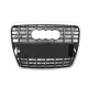 Решітка радіатора Black Silver ( в стилі S6 ) без PDC на Audi A6 C6 2004-2011 року