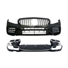 Комплект обвісів  ( стиль AMG E63S ) Body Kit Chrome на Mercedes-Benz E-Class W213 2016-2020 року