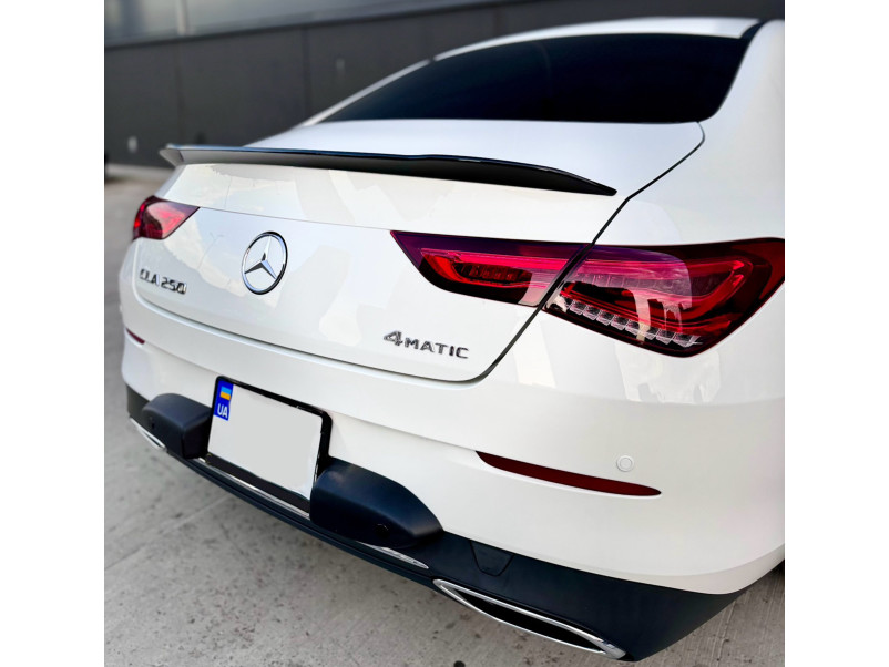 Спойлер Чорний глянець  на Mercedes-Benz CLA-Class C118 2019-2023 року