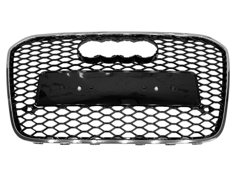 Решітка радіатора Chrome Black ( в стилі RS6 ) на Audi A6 C7 2011-2014 року