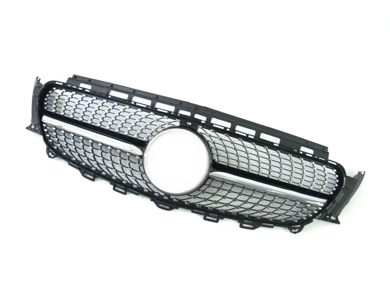 Решітка радіатора Black ( без місця під камеру ) Diamond на Mercedes-Benz E-Class W213 2016-2020 року
