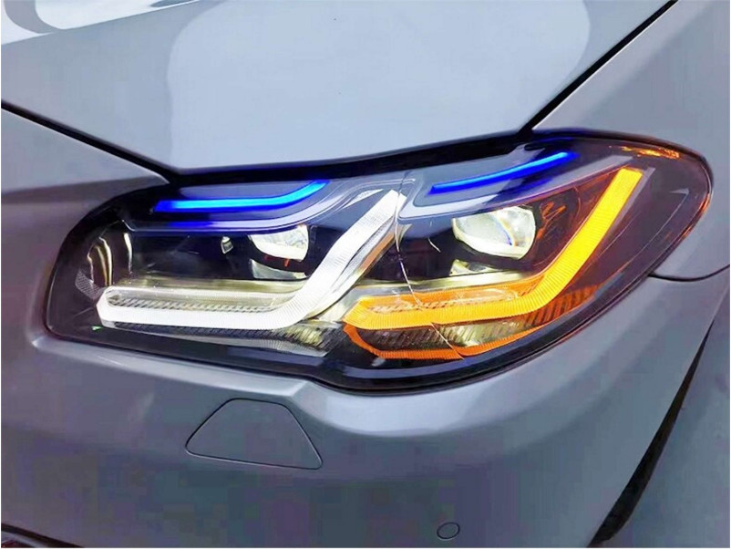 Передні фари  стиль G30 Laser LCI на BMW 5 Series F10 / F11 2010-2017 року