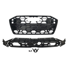 Решітка радіатора Full Black ( стиль S6 ) під дистронік на Audi A6 C8 2023-2024 року