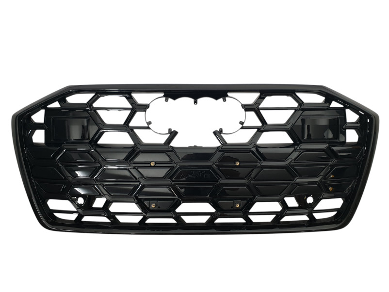 Решітка радіатора Full Black ( стиль S6 ) під дистронік на Audi A6 C8 2023-2024 року