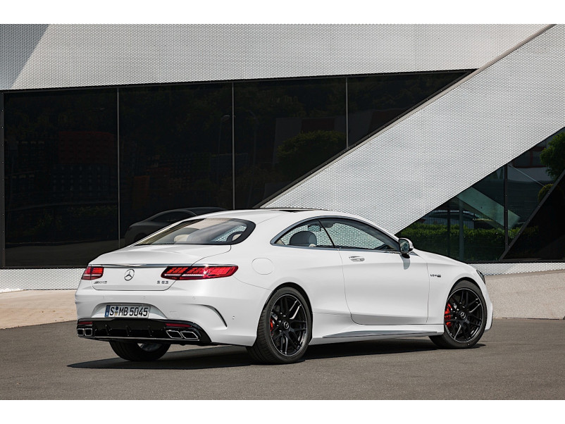 Дифузор ( заднього бампера ) Silver Black ( стиль S63 AMG ) на Mercedes-Benz S-Class Coupe C217 2015-2017 року