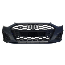 Передній бампер  ( S-Line ) V2 на Audi A4 B9 2019-2023 року