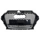 Решітка радіатора Full Black / Silver ( в стилі RS3 ) на Audi A3 8V 2012-2016 року