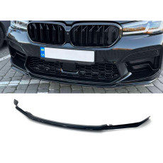 Губа ( переднього бампера ) Чорний глянець ( під М5 LCI ) на BMW 5 Series G30 / G31 2017-2020 року