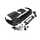 Дифузор ( заднього бампера ) Full Black C63 Style на Mercedes-Benz C-Class W206 2021-2026 року