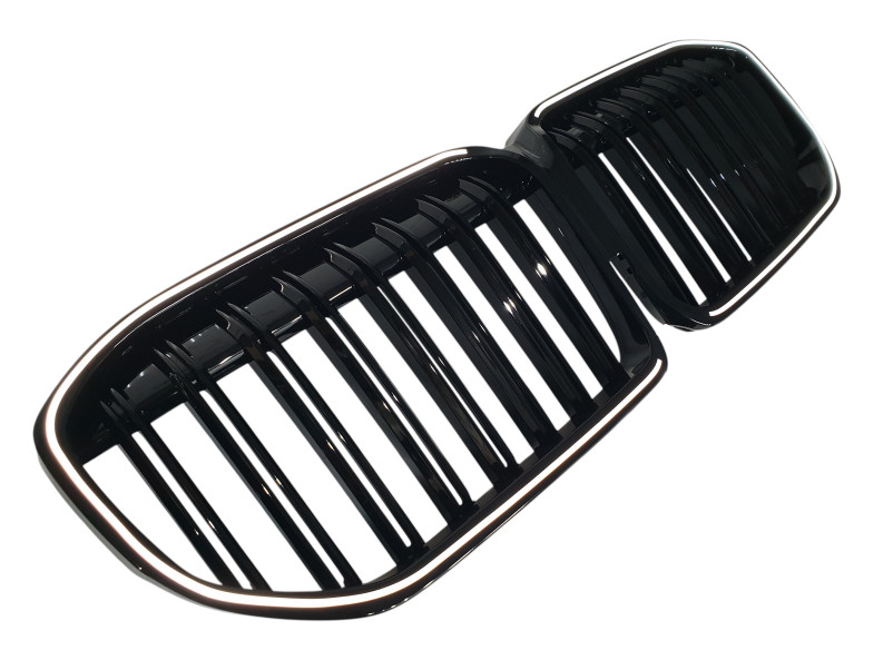 Ніздрі Чорний глянець LED ( Iconic Glow ) 2bar на BMW 7 Series G11 / G12 2019-2023 року