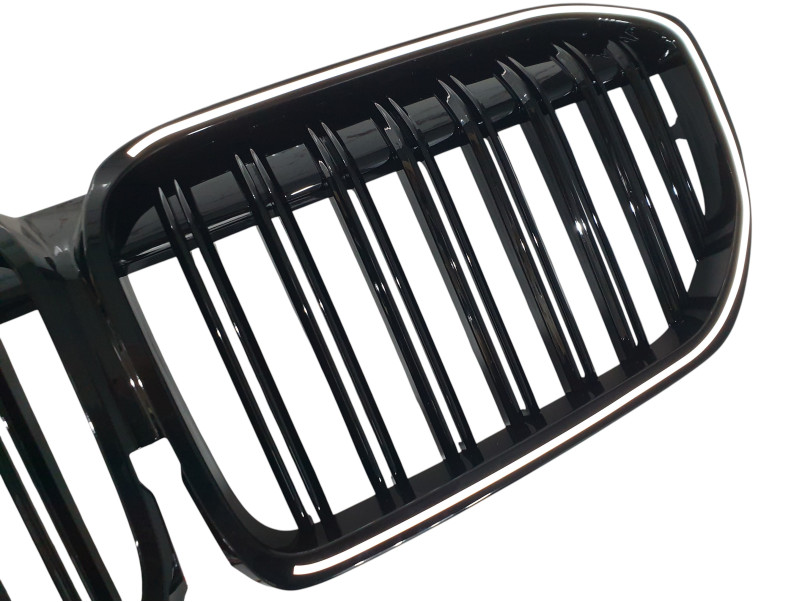 Ніздрі Чорний глянець LED ( Iconic Glow ) 2bar на BMW 7 Series G11 / G12 2019-2023 року