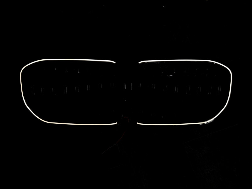 Ніздрі Чорний глянець LED ( Iconic Glow ) 2bar на BMW 7 Series G11 / G12 2019-2023 року