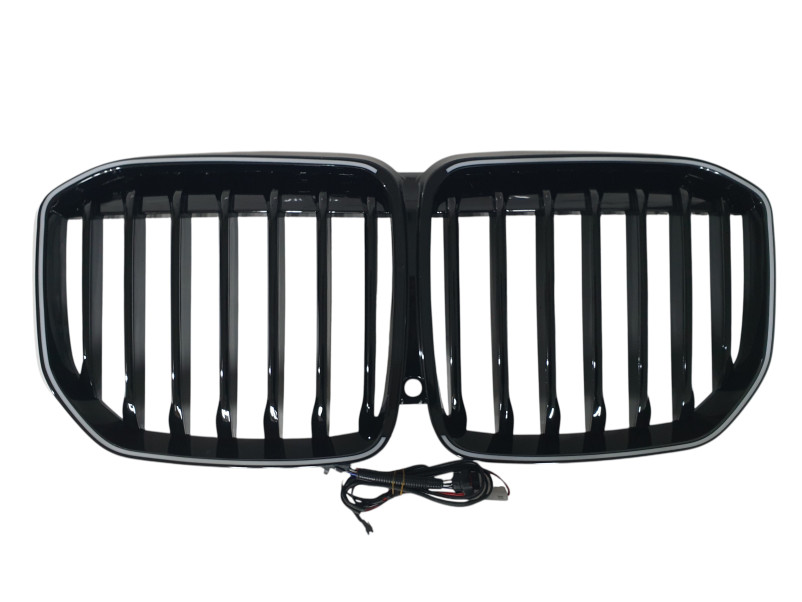 Ніздрі Чорний глянець LED ( Iconic Glow ) 1bar на BMW X7 G07 2018-2022 року
