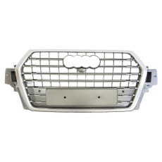 Решітка радіатора Full Silver ( в стилі SQ7 ) ПОШКОДЖЕНА на Audi Q7 4M 2015-2020 року