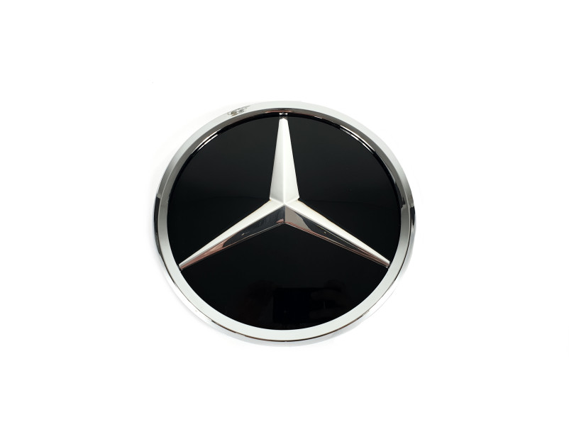 Логотипи Chrome  скляний ( муляж дистроніка ) на Mercedes-Benz S-Class Coupe C217 2015-2017 року
