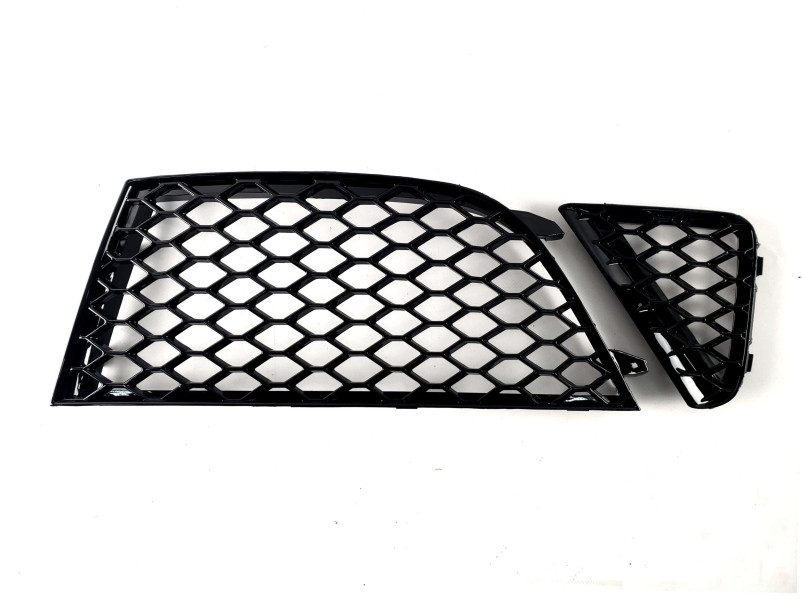 Решітки в бампер Full Black ( RS бампер комплект V1 ) на Audi A4 B8 2007-2011 року