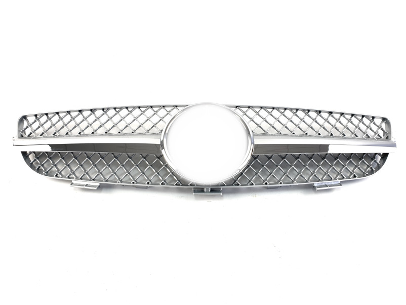 Решітка радіатора Silver SL на Mercedes-Benz CLK-Class W209 2003-2009 року