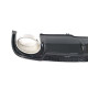 Дифузор ( заднього бампера ) Full Black / Chrome Pipe ( в стилі RS4 ) на Audi A4 B9 2015-2019 року