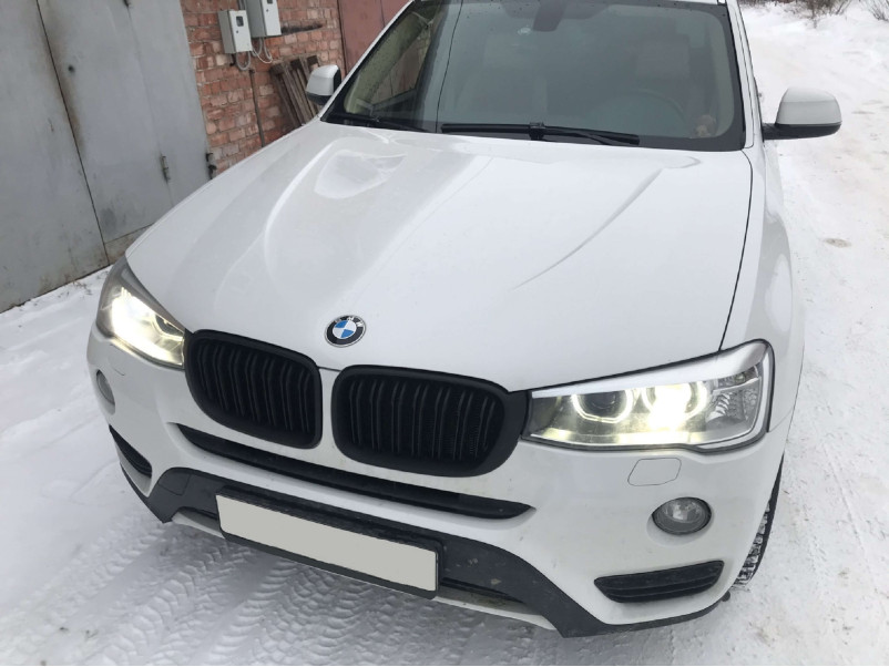 Ніздрі Чорний мат ( Подвійні M-Look ) на BMW X3 F25 2014-2017 року