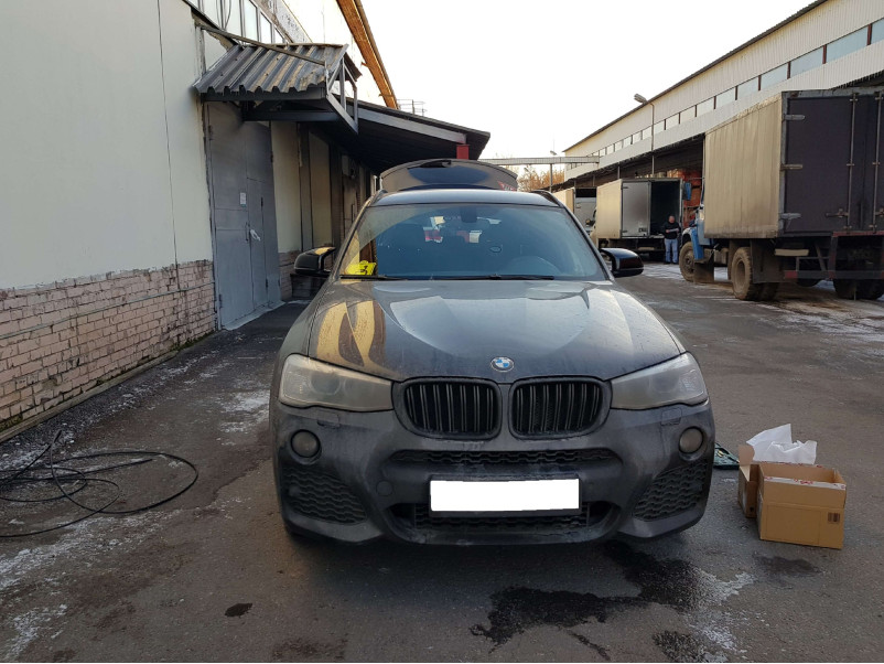 Ніздрі Чорний мат ( Подвійні M-Look ) на BMW X3 F25 2014-2017 року