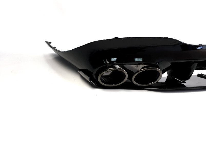 Дифузор ( заднього бампера ) Full Black ( стиль CLA45 AMG ) на Mercedes-Benz CLA-Class C118 2019-2023 року