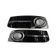 Решітки в бампер Chrome Black ( в стилі RS4 ) на Audi A4 B8 2007-2011 року