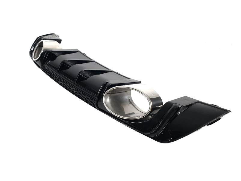 Дифузор ( заднього бампера ) Full Black / Chrome Pipe ( в стилі TTRS ) на Audi TT 8S 2014-2018 року