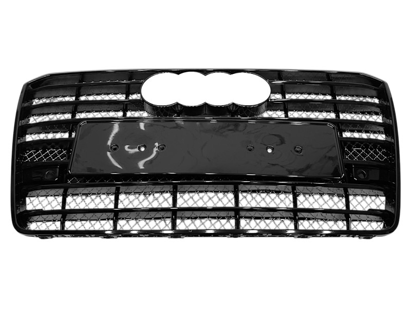 Решітка радіатора Full Black ( в стилі W12 ) на Audi A8 D4 2014-2017 року