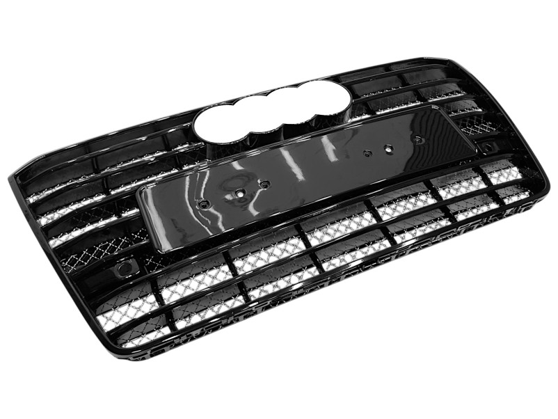Решітка радіатора Full Black ( в стилі W12 ) на Audi A8 D4 2014-2017 року