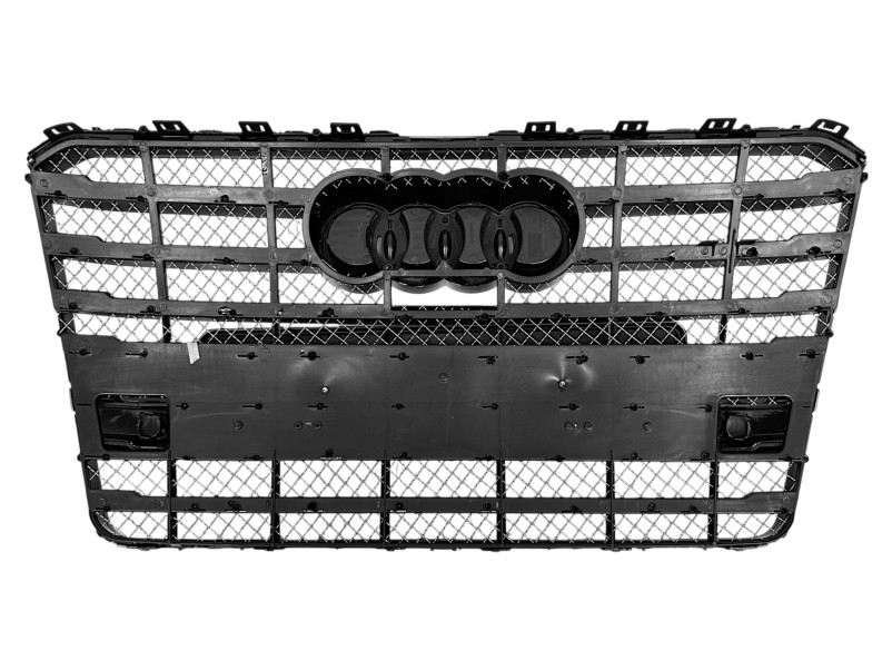 Решітка радіатора Full Black ( в стилі W12 ) на Audi A8 D4 2014-2017 року