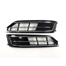 Решітки в бампер Chrome Black ( стиль W12 ) на Audi A8 D4 2014-2017 року