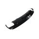 Дифузор ( заднього бампера ) Full Black / Chrome Pipe ( стиль CLA45 AMG ) на Mercedes-Benz CLA-Class C117 2017-2019 року