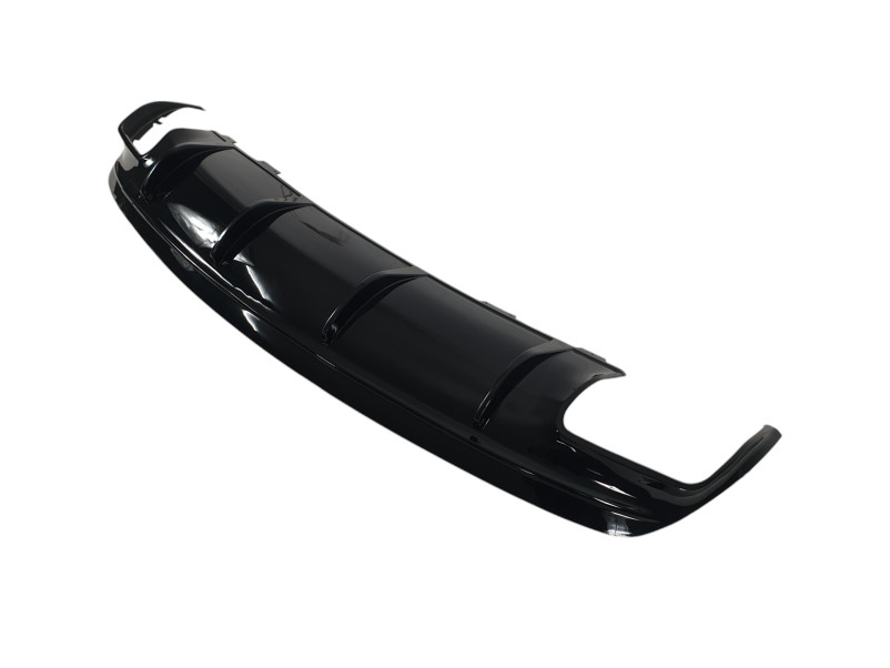 Дифузор ( заднього бампера ) Full Black / Chrome Pipe ( стиль CLA45 AMG ) на Mercedes-Benz CLA-Class C117 2017-2019 року